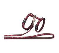 Nobby Set Love Gatti Collare Regolabile In Nylon Con Campanellino Cuori