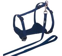 Nobby Set Per Gatti Mesh Blu, Regolabile Senza Passi, Collare E Guinzaglio