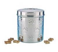 Nobby Snack-Behälter Acciaio Inox Set 1,1L & 1,5L Con Pfotenprägung per Cani