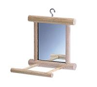 Nobby Specchio in Legno con Punto di atterraggio, 10 x 10 x 10 cm