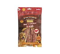 Nobby Star Snack Barbecue Beef & Chicken Steak, 1er Pack (1 X 113 G)