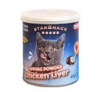 Nobby StarSnack Topping Powder Pollo Liver con barattolo Catnip circa 60 g