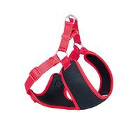 Nobby - Stoviglie "Black Mesh Reflect", rosso, L: 58-69 cm + 54 cm, larghezza: 20 mm