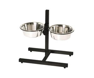 Nobby supporto per ciotole regolabile DINER BAR 2 x Ø 25,5 cm 2,75 ltr. inclusi 2 ciotole