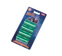 Nobby TidyUp sacchetti per animali con stampa di ossa 4 rotoli da 15 sacchetti verde