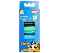 Nobby TidyUp - Sacchetti per escrementi con maniglia per il trasporto, 4 colori, 4 rotoli da 15 sacchetti
