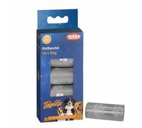 Nobby TidyUp, sacchetti per escrementi con stampa zampe, grigio chiaro, 4 rotoli da 15 sacchetti