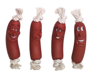 Nobby Vinyl Salsiccia "CLASSIC" ordinato con corda 18 cm