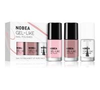 NOBEA Day-to-Day 3-Piece Nail Polish set with Top coat set di smalti per unghie Best of Nude Nails