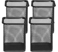 NobeOnbe Scatola portapenne in 4 Pezzi, processo di glassatura Semplice, Design Cavo in Rete Metallica, Speciale per Ufficio e Studio