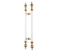 NobesOnbet Maniglia per porta scorrevole ad H in acciaio inox, maniglia per porta portacereali su entrambi i lati, porta in vetro, maniglia con kit completo,80cm