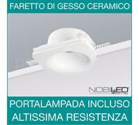 Nobile 9095 Portafaretto in Gesso per controsoffittatura di forma circolare