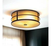 Nobile Deckenleuchte Shoji Crema 3-flammig Ø34cm Vintage Lampada Sala Piano Loft