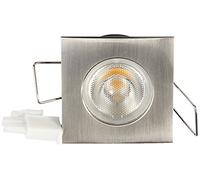 Nobile LED down light Mini FARETTO Q nichel-spazzolato 3,3 W, 22 Grad, luce bianca calda NO-1589370920