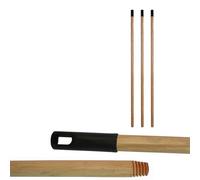 NOBILE LOVELYCARE 3 Manico legno universale scope 130cm vite universale per tutti i tipi di scope manico universale scopa con gancio in palstica