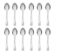 NOBILE LOVELYCARE Set da 12 cucchiaini da moka cucchiaini da zucchero cucchiai da caffè colore argento lucido