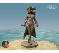 Nobile Pirata Miniatura Pirata per D 5e Pathfinder Dnd IN 28mm 32mm 75mm
