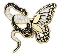 Nobile Punk serpente farfalla pin per borsa & cappello, Klein, Metallo non prezioso