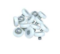 NOBIRTBSA 10 Pezzi DO19-C1L6W6M6 Rullo Cuscinetto in plastica 19 mm Cuscinetto a rulli Rotondo C1L6 Rullo cassetto Contanti DO19