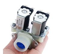 NOBIRTBSA Valvola DN20 G3/4 1 in 2 DC 12V 24V AC 110V 220V Pressione Doppia elettrovalvola di Ingresso dell'Acqua elettrica Normalmente Chiusa for Lavatrice(5V)
