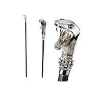 Noble Collection- Lucius Malfoy Walking Stick Harry Potter Bacchetta, Colore Nero e Argento, Taglia unica, NN7639