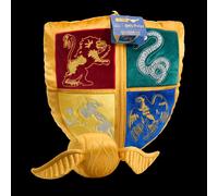 NOBLE Hogwarts Shield Plush With Golden Snitch 36Cm