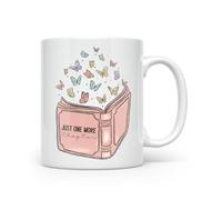 Noble & Page Book Lover Mugs - Just One More Chapter, gamma di tazze da caffè stampate a mano per chiunque ami leggere - Bella tazza stampata lucida
