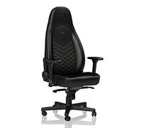 Noblechairs Icon Sedia Da Gaming Sedia Da Ufficio Sedia Da Scrivania Finta Pelle Ergonomico Imbottitura Schiuma Fredda 150 Kg Sedile Da Corsa Design Nero / Oro