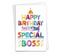 NobleWorks C9582BDG - Biglietto di auguri di compleanno con busta, 10 x 15 cm