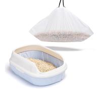 Nobleza 20 Sacchetti XL per Lettiera per Gatti, con Coulisse Sacchi Resistenti ai Graffi per Cassetta Igienica Grande e Medie Dimensioni