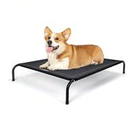 Nobleza - Brandina Per Cani, Lettino Rialzato Per Cani Tagila Piccola, Lettino Cane Per Giardino E Outdoor, Letto Rinfrescante Per Animali Domestici Lavabile, Nero, S, 87x65x20CM Resistente al l'Umidi