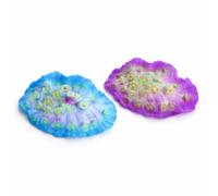 Nobleza Corallo Fluorescente per Acquario Gomma Ecologica 9x7.3cm Blu 6 Pezzi