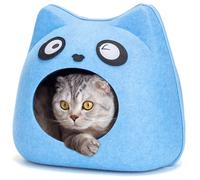 Nobleza Cuccia Gatto Panda Feltro Blu 45x32x41cm Pieghevole Min. 1 pz