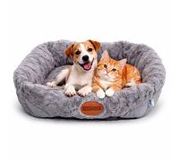 Nobleza Cuccia Rettangolare per Cani Gatti Grigio Velluto PV Taglia S L60W50H1