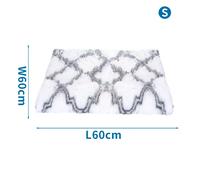 Nobleza Cuscino Pile Double Face S 60x60cm Bianco/Grigio Caldo Cani/Gatti 3pz