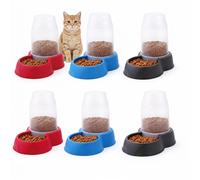 Nobleza Distributore Cibo E Acqua Per Cani Gatti Pieghevole 1.6L 27x17x21cm 6 Pe