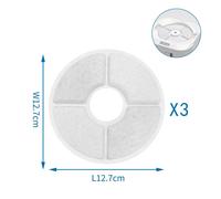 Nobleza Filtri Fontanella Smart Cani Gatti Carbone Attivo 12x12cm 18 Pezzi