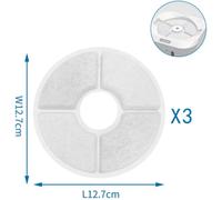 Nobleza Filtri Fontanella Smart Cani Gatti Carbone Attivo 12x12cm 18 Pezzi