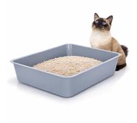 Nobleza Lettiera Aperta per Gatti Grigio Vaschetta Igienica in PP 39cm 3 Pezzi