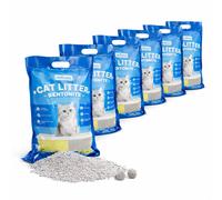Nobleza Lettiera Gatti Bentonite Agglomerante Gusto Originale 3.8L 19 kg 6 Pezzi