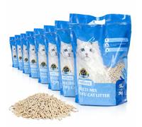 Nobleza Lettiera Gatti Mista 70% Tofu 30% Bentonite Gusto Originale 16kg 8 Pezzi