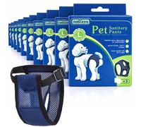 Nobleza Mutandine Igieniche Cani Taglia L 40-49cm Blu Navy Traspiranti 12 Pezzi