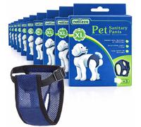 Nobleza Mutandine Igieniche Cani Taglia XL 50-59cm Blu Navy Traspiranti 12 Pezzi