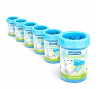 Nobleza Pulisci Zampe Cani Silicone Morbido Blu Lavaggio Rapido Igiene 6 Pezzi