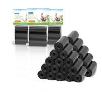 Nobleza Sacchetti Cane Cacca, 1080 unità Sacchetti Cane, Bustine Cane Extra Spessi, Forti e Prova di Perdite, Sacchetti Cane, 72 Rotoli/1080 Pz, Tre Rotoli per Busta, Nero