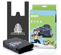 Nobleza Sacchetti Cane con Manici, Sacchetti cane Bisogni Inodore, Borsa per Cacca di Cane a Prova di Perdite extra Spessa - 18 x 34 cm con Manici, Grandi, 120 Pezzi