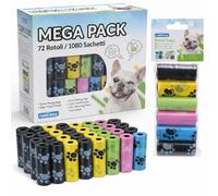 Nobleza Sacchetti Igienici Cani Colorati Resistenti Senza Profumo 1080 Pezzi