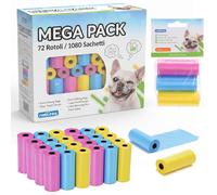 Nobleza Sacchetti Igienici Cani Rosa Blu Giallo Biodegradabili 1080 Pezzi