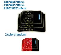 Nobleza Set 3 Cuscini Natalizi Rosso/Nero 80-100cm Poliestere Imbottiti Cani