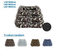 Nobleza Set 3 Cuscini Quadrati Velluto Antiscivolo S/L Cani Gatti Misti 3pz